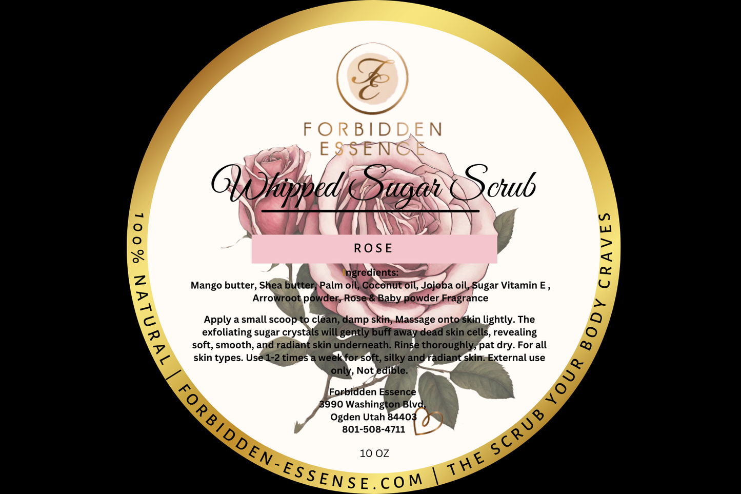 rose sugar scrub