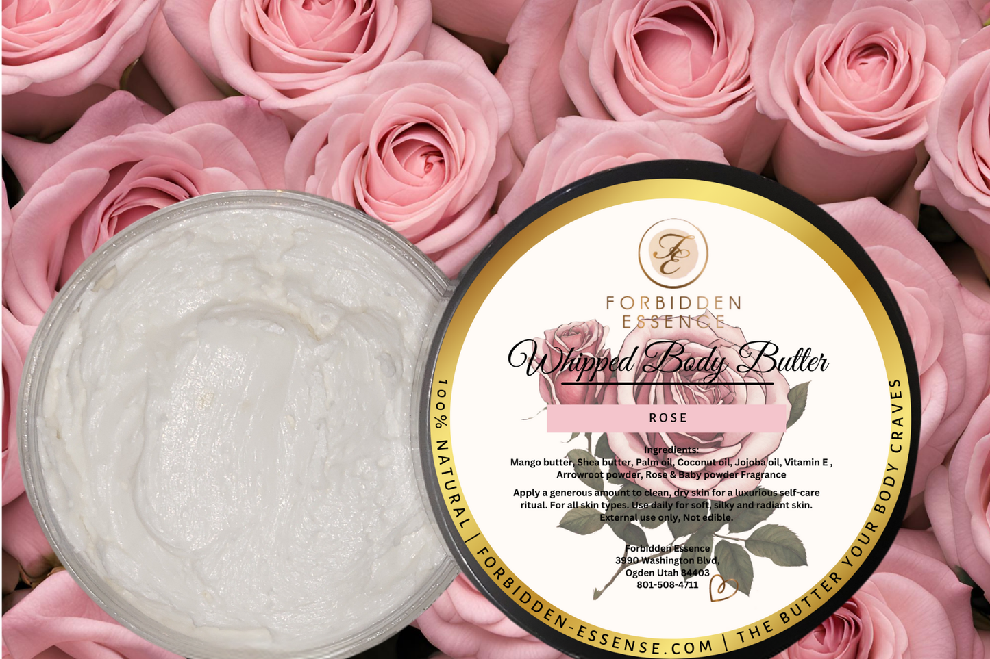 whipped body butter rose