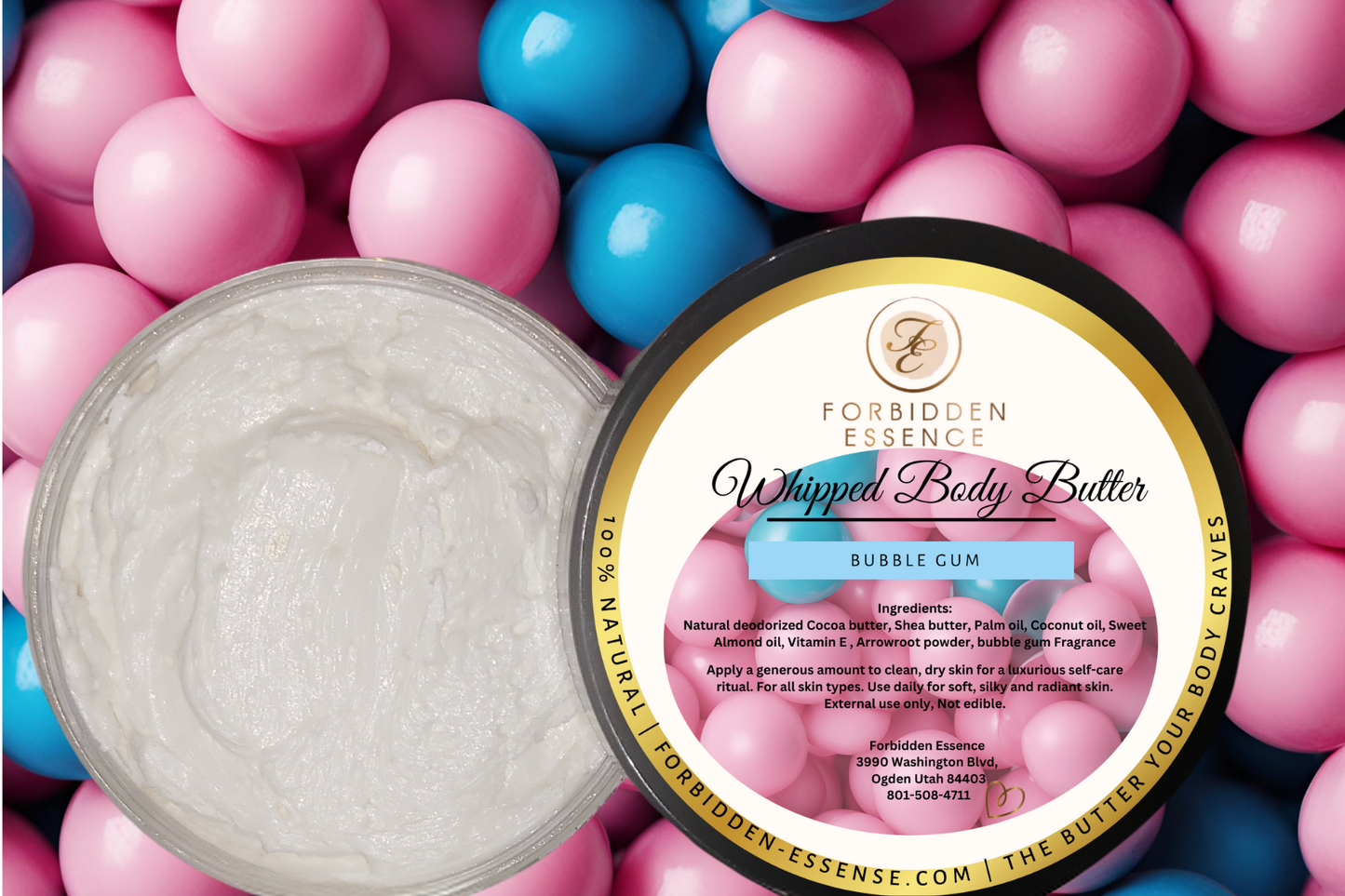 whipped body butter bubble gum