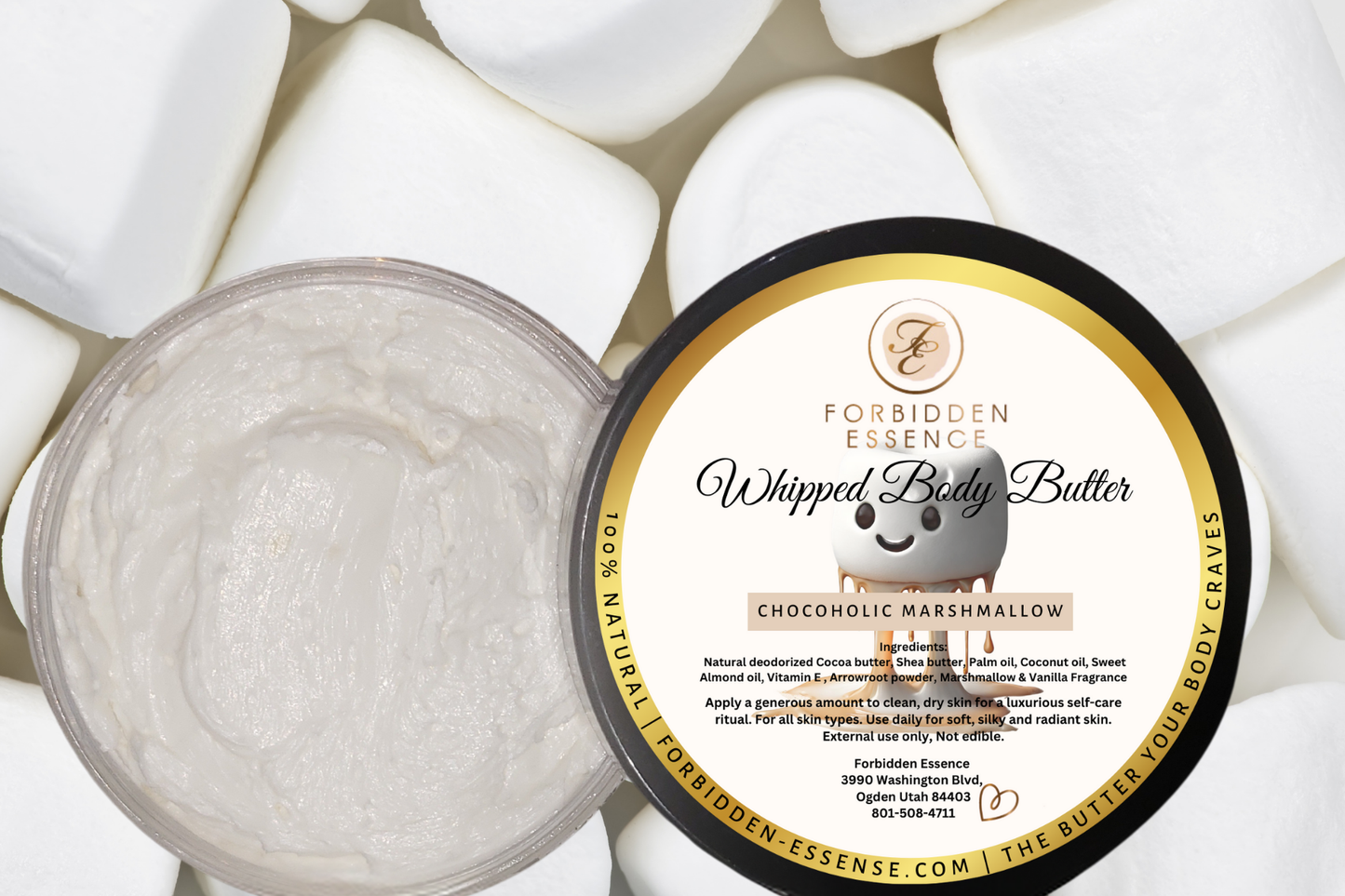 whipped body butter chocoholic marshmallow