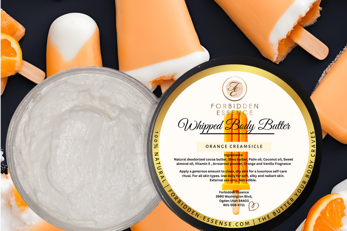 whipped body butter orange creamsicle