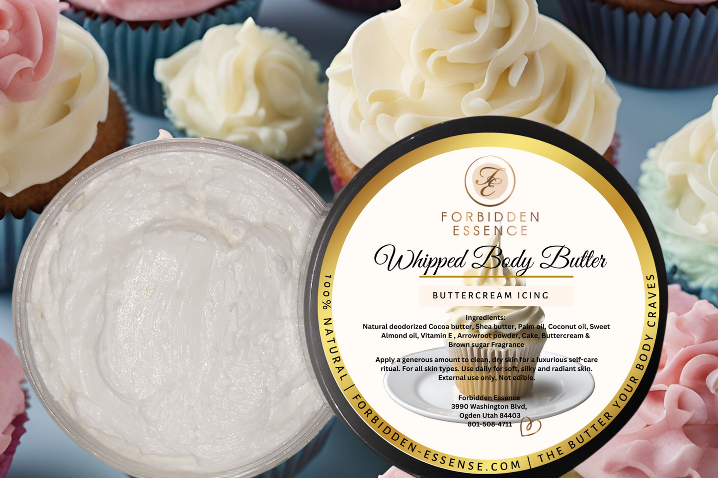 whipped body butter-buttercream icing