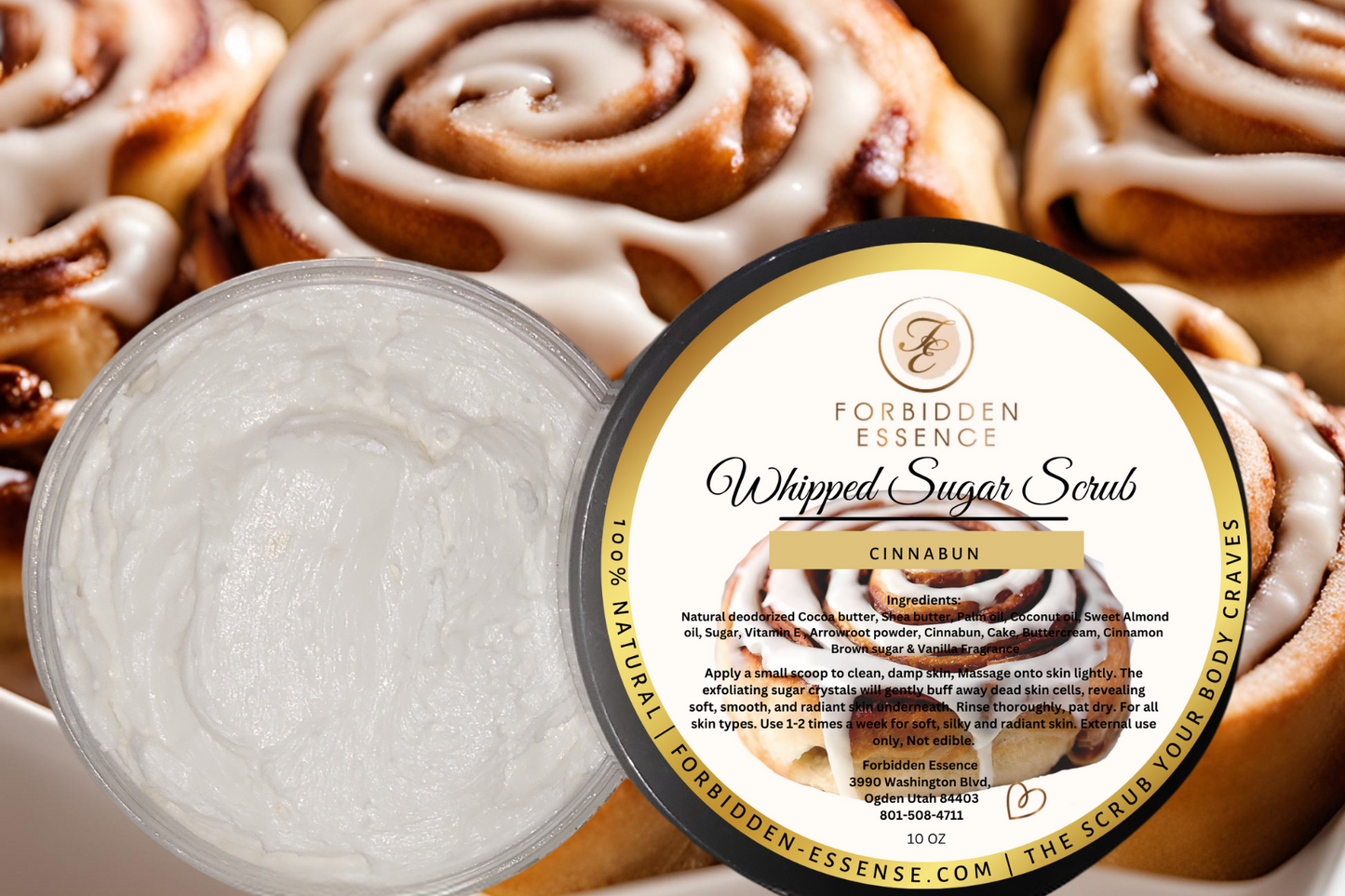 cinnabun whipped sugar scrub