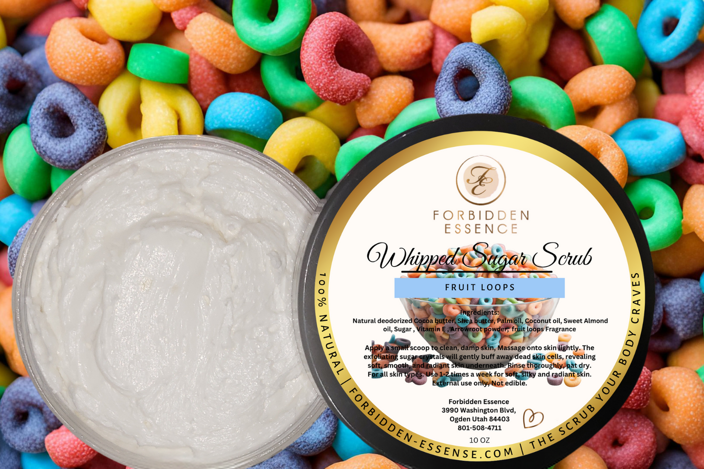 fruit loops whipped sugar scrub