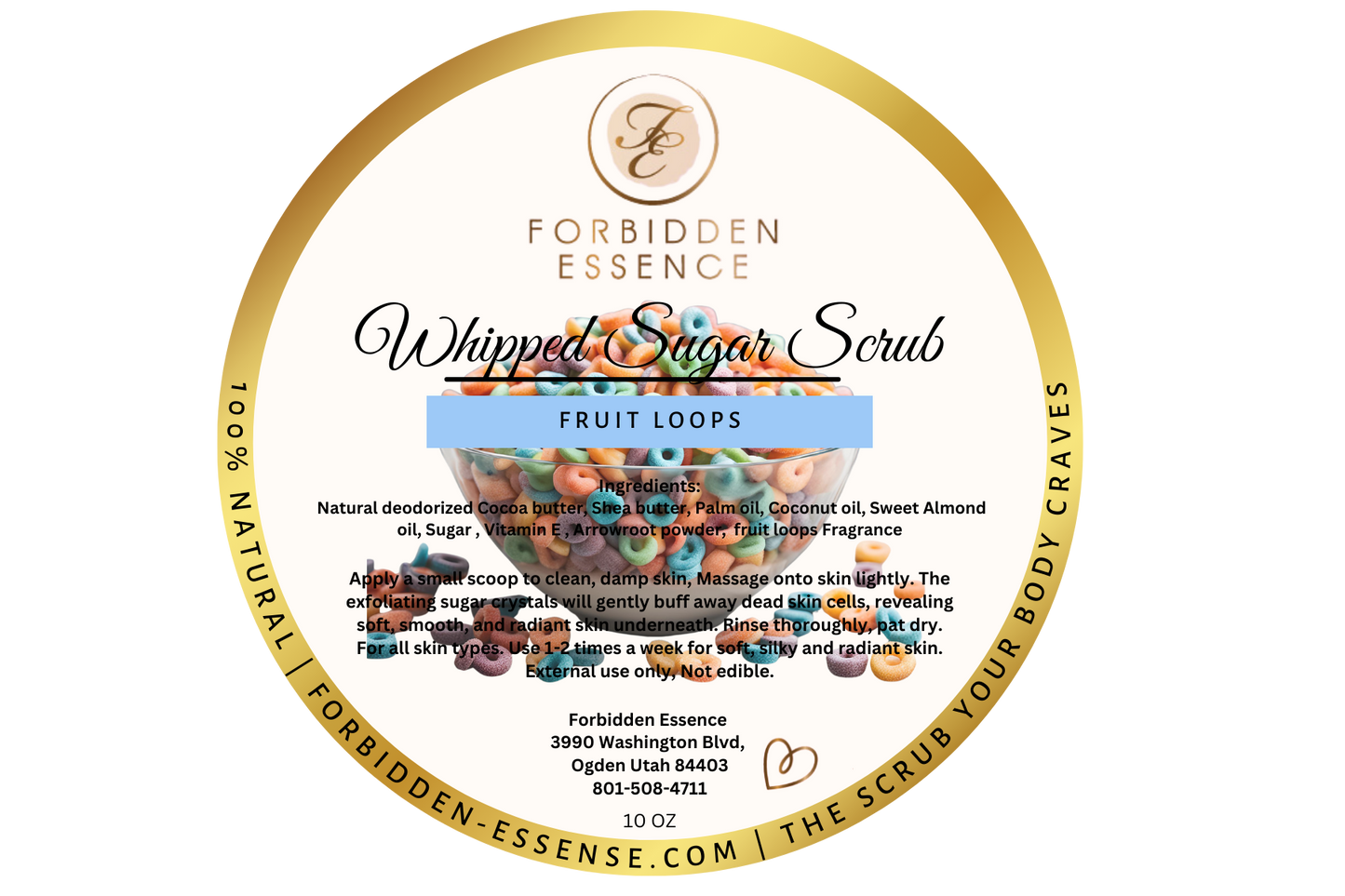 fruit loops whipped sugar scrub