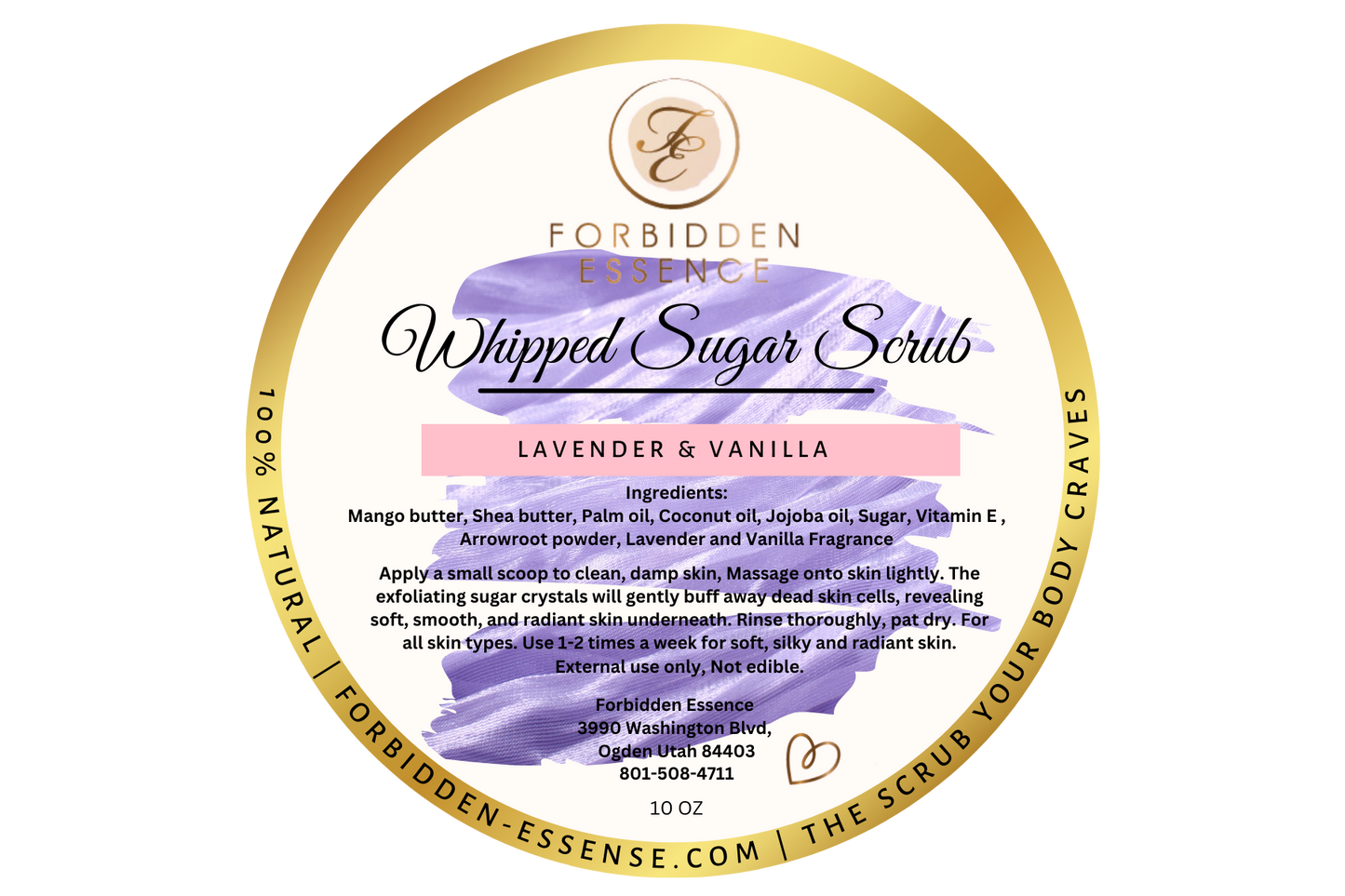 lavender & vanilla sugar scrub