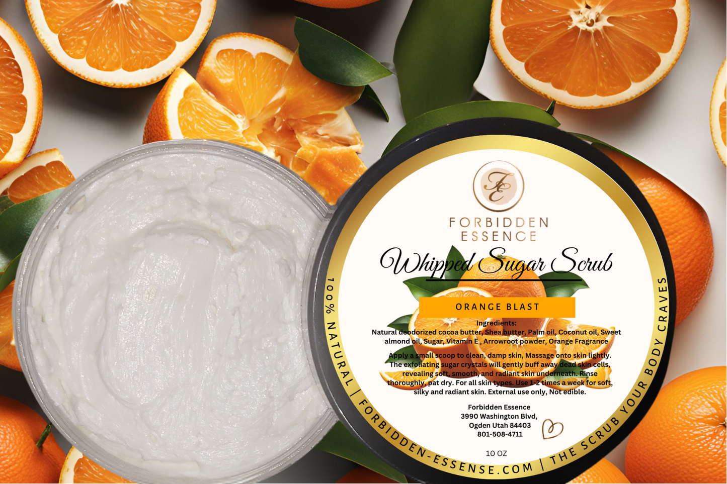 orange blast whipped sugar scrub