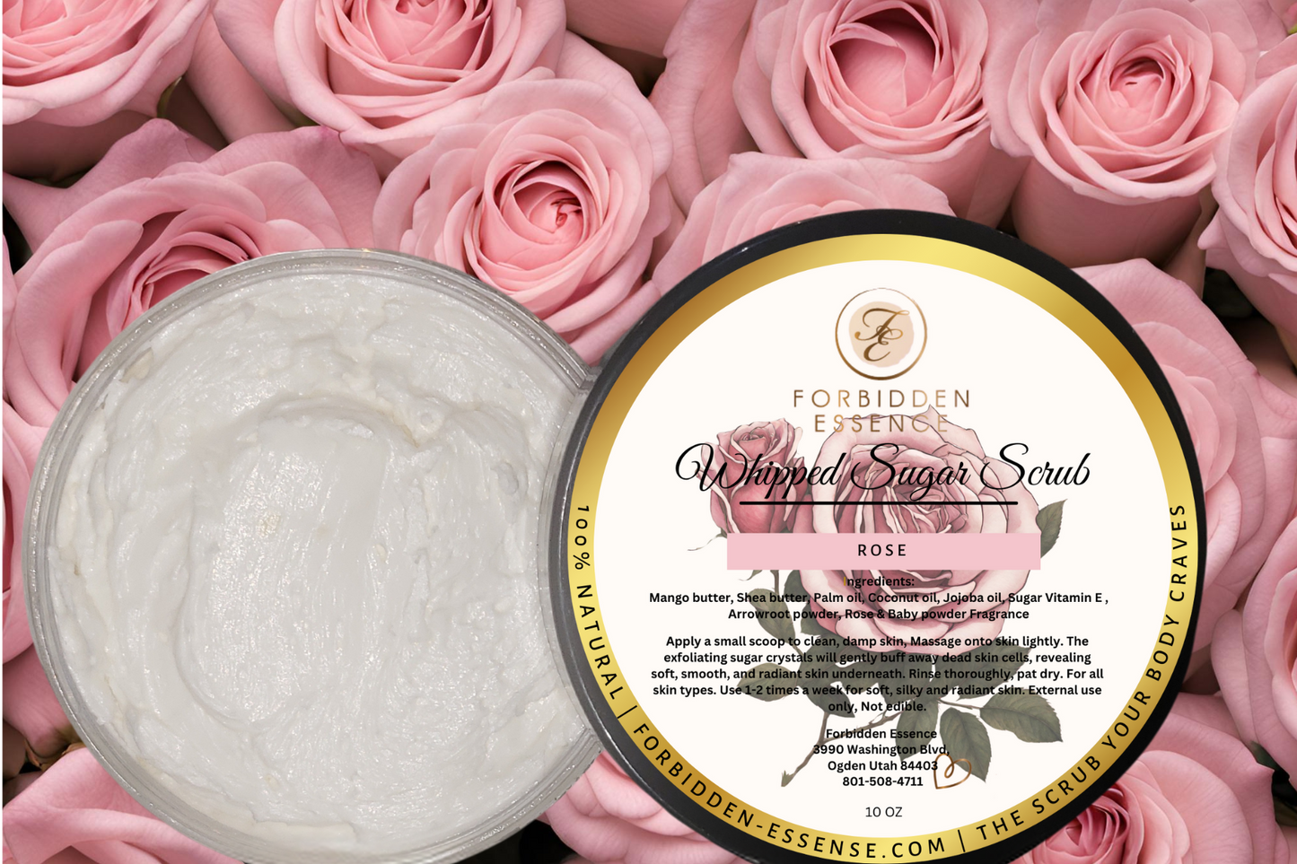 rose sugar scrub