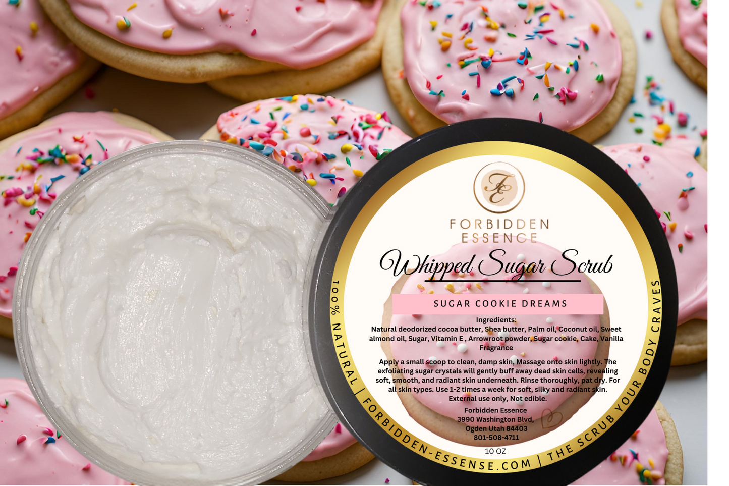 sugar cookie dreams whipped sugar scrub