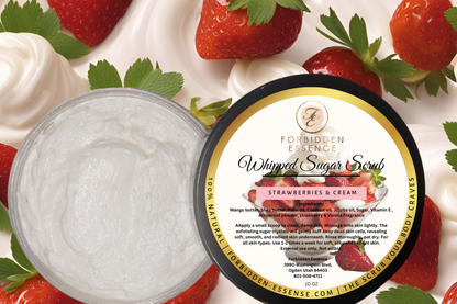 Strawberries & Cream Whipped Sugar Scrub