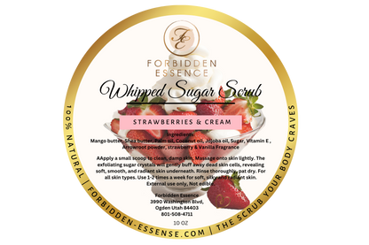 Strawberries & Cream Whipped Sugar Scrub