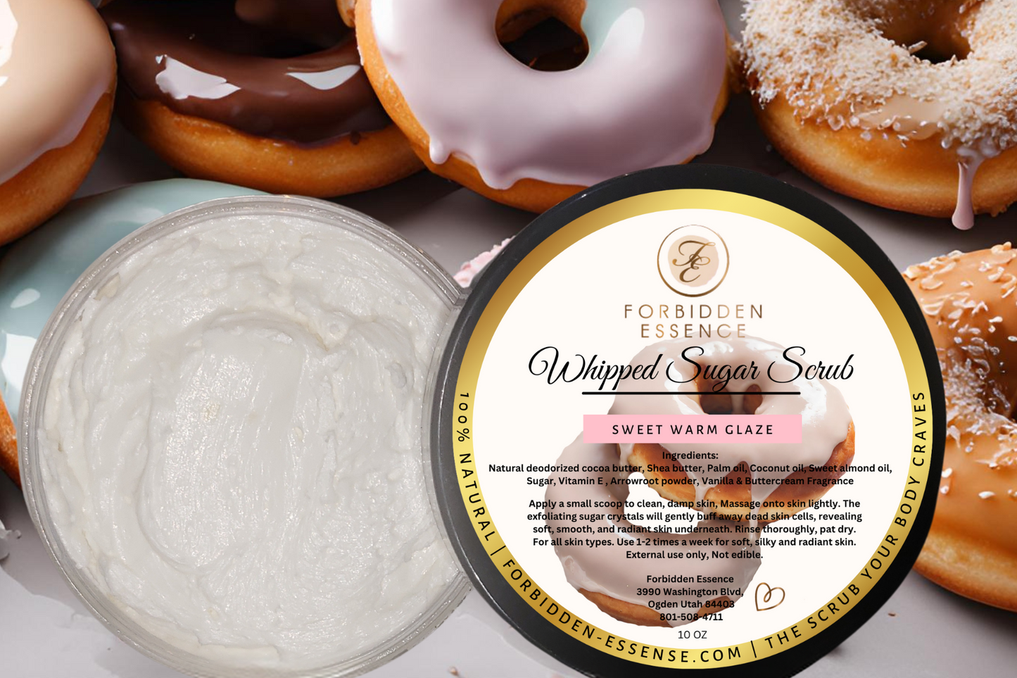 sweet warm glaze whipped sugar scrub