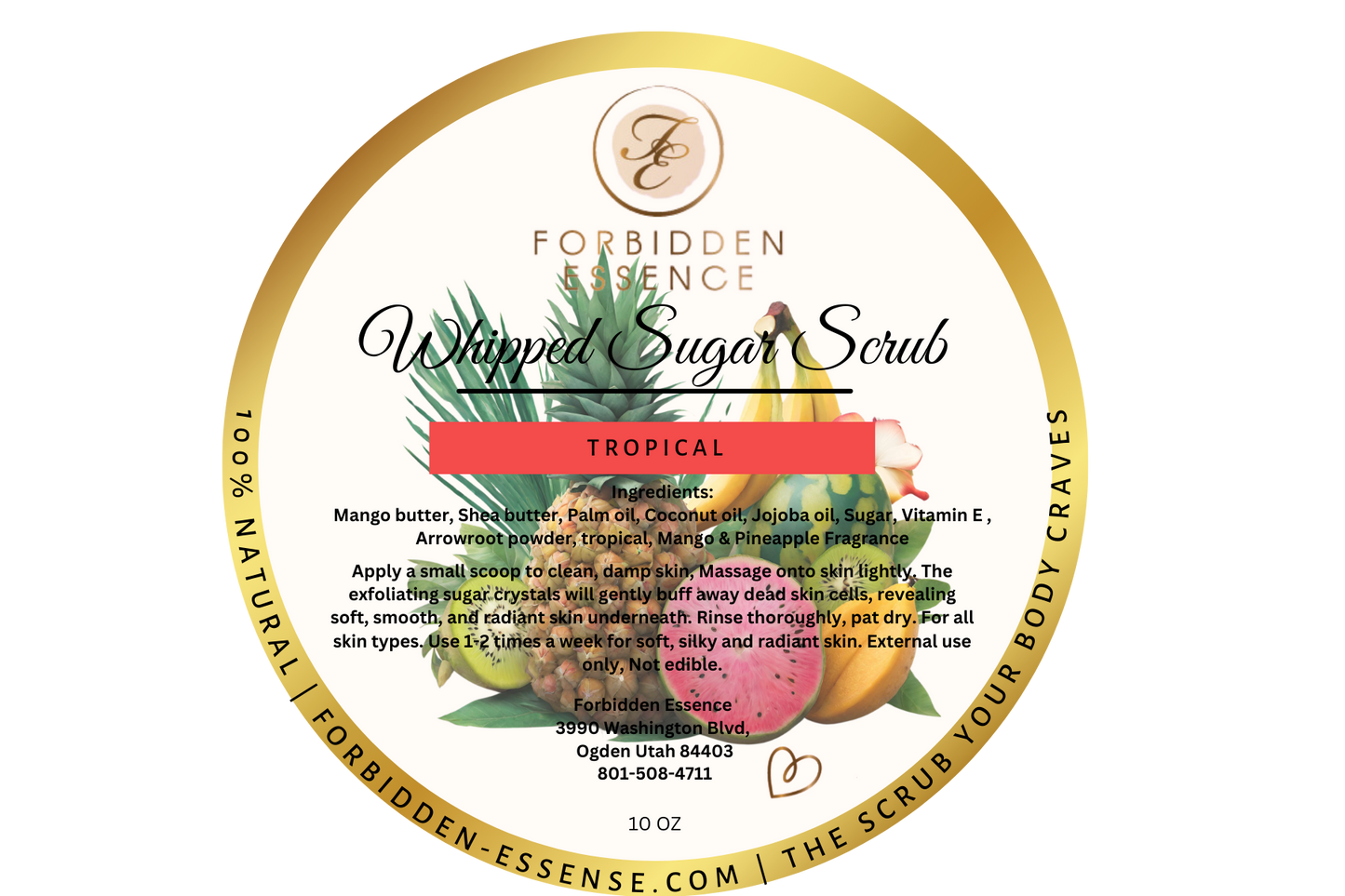 tropical whipped sugar scrub