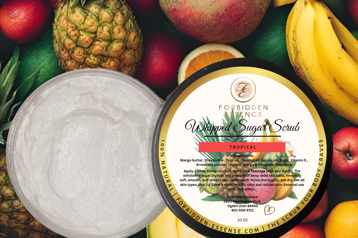 tropical whipped sugar scrub